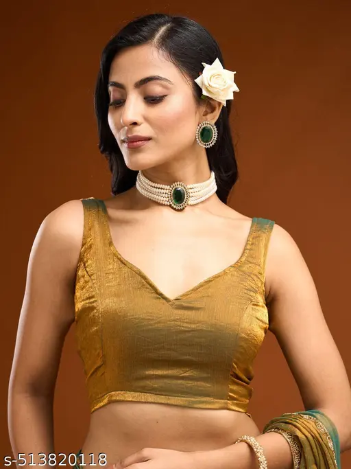 Zimichoo Two Tone Chiffon Saree - Image 4