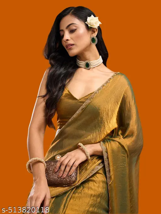 Zimichoo Two Tone Chiffon Saree
